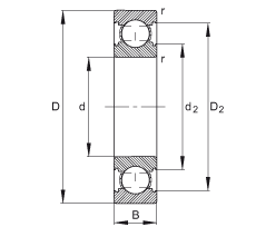 S 6202-C, ă(ni)Y(ji)(gu)C (j) DIN 625-1 ˜ʵҪߴ