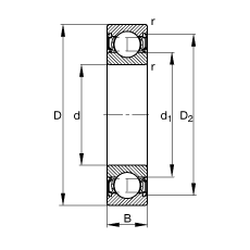 S 6313-2RSR, (j) DIN 625-1 (bio)(zhn)Ҫߴ, ɂ(c)ܷ