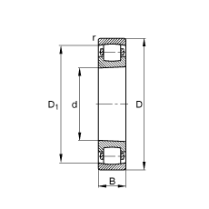 ΝLS 20208-K-TVP-C3, (j) DIN 635-1 ˜ʵҪߴ, FF 1:12