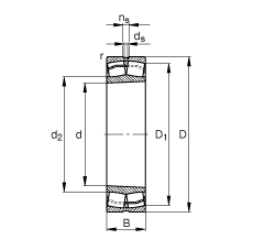 {(dio)ĝLS 22205-E1-K, (j) DIN 635-2 (bio)(zhn)Ҫߴ, FF 1:12