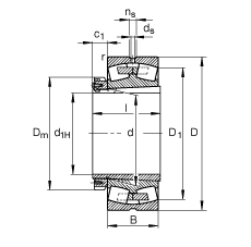 {(dio)ĝLS 239/900-K-MB + H39/900, (j) DIN 635-2 ˜ʵҪߴ, F׺;o